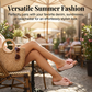 👡 60% RABATT! 🎀 Damen-Bowknot Zehenfreie Keilabsatz-Sandalen – Stilvoll, Bequem & Perfekt für Sommer & Feste 🌸