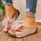 👡 60% RABATT! 🎀 Damen-Bowknot Zehenfreie Keilabsatz-Sandalen – Stilvoll, Bequem & Perfekt für Sommer & Feste 🌸
