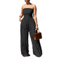 👗 60% RABATT! 🔥 Trägerloser Jumpsuit mit Knitter-Optik – Elegant, Bequem & Figurumspielend für Einen Stilvollen Auftritt 💃
