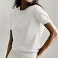 👚 50% RABATT! 🌞 Damen Strickoberteil mit Rundhalsausschnitt & kurzen Ärmeln – Weiche Baumwollmischung, leichte Passform & perfekt für Frühling, warme Tage oder lockere Büro-Looks ✨