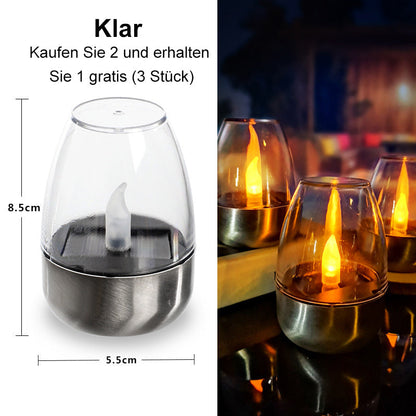 🕯️ KAUFE 2, ERHALTE 1 GRATIS! ☀️ Solar-Kerzenlicht für Draußen – Wetterfest, Stimmungsvoll & Perfekt für Garten & Terrasse 🌿