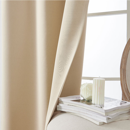 🌙 50% RABATT! 🛏️ Einfarbiger Verdunkelungsvorhang – Thermisch, raumverdunkelnd & energiesparend – Perfekt für besseren Schlaf & niedrigere Heizkosten ✨