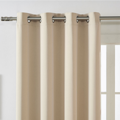 🌙 50% RABATT! 🛏️ Einfarbiger Verdunkelungsvorhang – Thermisch, raumverdunkelnd & energiesparend – Perfekt für besseren Schlaf & niedrigere Heizkosten ✨