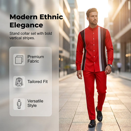 👔 60% RABATT! 🔥 Gestreiftes Herrenhemd & Hose 2-teiliges Set – Stilvoll, Bequem & Perfekt Für Einen Lässigen Look 👖