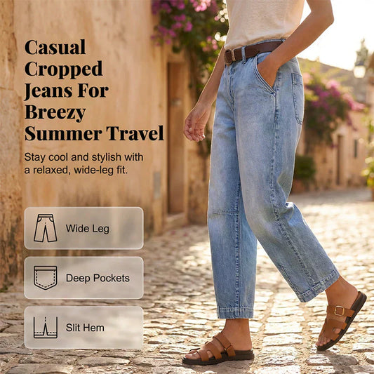 👖 50% RABATT! 🛍️ Damen-Jeans mit hoher Taille und verkürztem Schnitt – Figurumschmeichelnd, retro inspiriert & perfekt für lässige Looks im Frühling und Sommer ✨