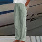 👖 50% RABATT! 🌷 Schwarze Gestreifte Hose mit Seitentaschen – Bequemer Schnitt, Modischer Look & Praktische Aufbewahrung 🌸