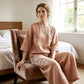 👚 60% RABATT! 🌸 Vintage-Stickerei Set – Atmungsaktives Baumwoll-Leinen, 3/4-Ärmel & Weite Hose Für Einen Eleganten Look 💃
