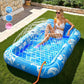 🏊 50% RABATT! 🥳 Aufblasbare Bräu-Liege – Automatische Sprühkühlung & abnehmbares Kissen – Getränkehalter & Sicherheitsgriffe – perfekt für Garten, Pool oder Strand – ideal für zwei Erwachsene 💦