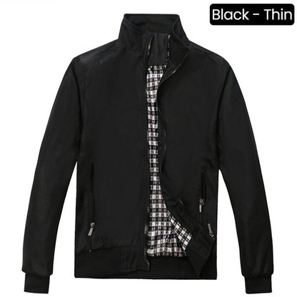 🧥 50% RABATT! 💼 Elegante Windjacke für Herren – Lässiger Business-Style mit Stehkragen & mehreren Taschen – Perfekt für Übergangszeit, Büro oder Freizeit – leichter, winddichter Begleiter mit Stil 🌿
