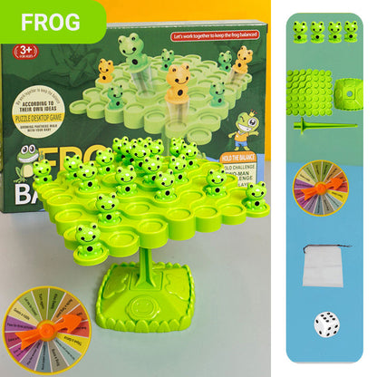 🐸 50% RABATT! ⚖️ Balance-Laubfrosch-Stapelspielzeug – Fördert Koordination & Feinmotorik, Farbenfroh & Perfekt Für Kinder 🧸