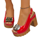 👡 60% RABATT! ✨ Elegante Peep-Toe-Sandalen mit Schnallenabsatz – Stilvoll, Bequem & Perfekt Für Jeden Anlass 🌸