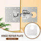 🚪 50% RABATT! 🔧 Reparaturplatte für Schranktüren – Edelstahl, stabil & einfach zu montieren – Ideal für beschädigte Scharnierbefestigungen im Haushalt 🛠️