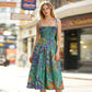 👗 50% RABATT! 🌸 Midi-Kleid für Damen mit Print & Schnürung – Figurbetont, Leicht & Perfekt Für Frühling & Sommer ☀️