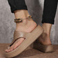 👡 60% RABATT! ✨ Damen Plateau-Sandalen mit Zehenriemen – Bequem, Stilvoll & Perfekt Für Den Sommer ☀️