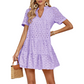👗 60% RABATT! 🌞 Baumwoll-Sommerkleid mit Edler Lochstickerei – Luftig, Elegant & Perfekt Für Warme Tage 🌸