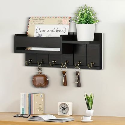 🔑 50% RABATT! 🏠 Wandmontierte Schlüssel- & Briefablage – Mit Ablagefach, platzsparend & einfach zu montieren – Perfekte Fluraufbewahrung für Post & Schlüssel ✨