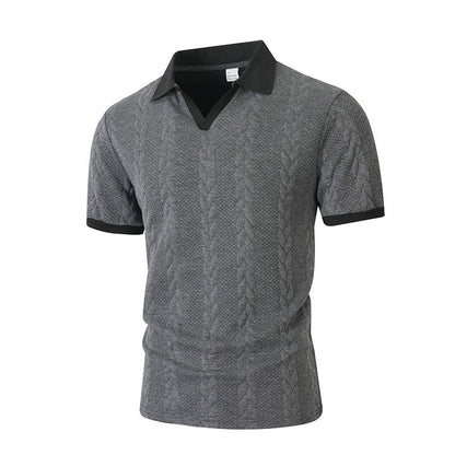 👕 50% RABATT! 🔥 Herren Kurzarm Strickshirt – Bequemer Schnitt, Klassisches Design & Perfekt Für Den Alltag 🏠