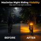 🚴 50% RABATT! 🔦 Drahtloses Blinkerlicht – Wiederaufladbar, wasserdicht & sicher bei Nacht ✨