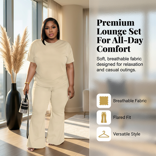 👚 50% RABATT! 💃 Damen Freizeit-Oberteil & Schlaghose 2-teiliges Set – Bequem, Stilvoll & Perfekt Für Einen Lässigen Look 🌸