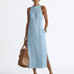 👗 50% RABATT! ✨ Damen Neckholder-Midikleid mit Spitzeneinsatz – Feminin, leicht & elegant – Perfekt für Sommer, Gartenpartys oder einen romantischen Look – zart und vielseitig 💖🌸