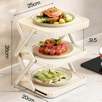 🍽️ 50% RABATT! 🗄️ Mehrschichtiges Aufbewahrungsgestell für Geschirr & Tabletts – Platzsparend, stabil & leicht zu reinigen – Ideal für Küche, Speisekammer & Restaurant 🏠