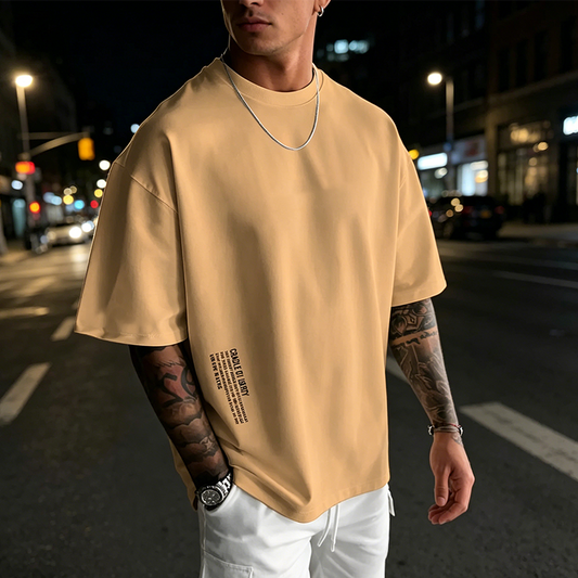👕 50% RABATT! 🔥 Herren Urban Style Loose Fit Kurzarm-Shirt – Bequemer Schnitt, Moderner Look & Perfekt Für Den Alltag 🏙️
