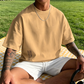 👕 50% RABATT! ⏰ Herren Urban Style Loose Fit Kurzarm-Shirt – Bequem & atmungsaktiv – Lässiger Schnitt, perfekt für heiße Tage oder einen trendigen Freizeit-Look 🏙️