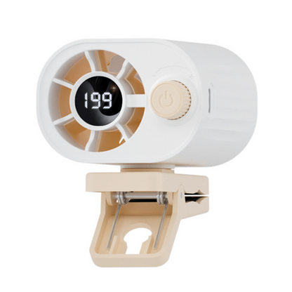 🌀 50% RABATT! 🎉 Wiederaufladbarer Clip-On-Luftkühler für den Außenbereich – 10.000+ verkauft – Verdunstungskühlung, 3 Geschwindigkeiten & leiser Betrieb – perfekt für Camping, Strand oder Arbeit im Freien – einfach überall festklemmen 🔋