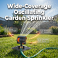 🌿 50% RABATT! 💦 Oszillierender Gartenregner – Verstellbare Sprühweite, hohe Reichweite & Filter – Ideal für Rasen & Beete – inkl. Flachboden/Erdspieß ☀️