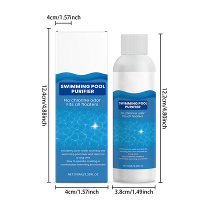 💧 KAUFE 1, ERHALTE 1 GRATIS! 🌊 pH-neutraler Klarspüler – Schluss mit grünem Wasser! – Einfache Dosierung, kein Chlorgeruch & weniger Reinigungsaufwand für natürlich reines Badevergnügen ✨