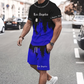 👕 50% RABATT! 🔥 Herren-Set aus grafisch bedrucktem T-Shirt & Shorts – Weicher Stoff, Auffälliges Design & Perfekt Für Sommertage ☀️