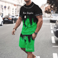 👕 50% RABATT! 🔥 Herren-Set aus grafisch bedrucktem T-Shirt & Shorts – Weicher Stoff, Auffälliges Design & Perfekt Für Sommertage ☀️