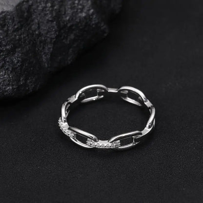 💍 50% RABATT! ✨ Offener Manschettenring mit Funkelnden Zirkonia-Steinen – Elegantes Design, Einstellbare Größe & Perfekt Für Jeden Anlass 💎