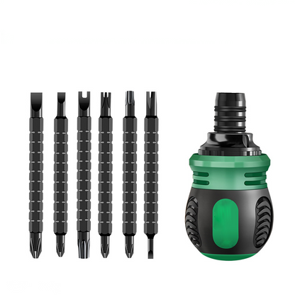 🔧 50% RABATT! 🔩 Ratsche-Schraubendreher-Set – Kompakt, Magnetspitze & Ideal Für Präzisionsarbeiten Im Haushalt & In Der Werkstatt 🛠️