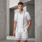 👕 50% RABATT! ☀️ Herren-Set aus Kurzarmhemd & Shorts mit Blumenmuster – Leichter Stoff & lässiger Schnitt – Ideal für warme Tage, Urlaub oder entspannte Stunden – tropischer Look mit Komfort 🌺✨
