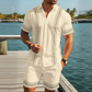 👕 50% RABATT! ☀️ Herren-Set aus Kurzarmhemd & Shorts mit Blumenmuster – Leichter Stoff & lässiger Schnitt – Ideal für warme Tage, Urlaub oder entspannte Stunden – tropischer Look mit Komfort 🌺✨