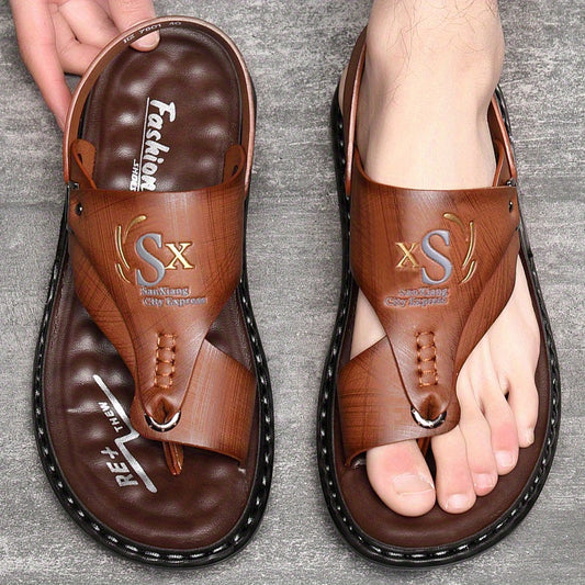 👞 50% RABATT! 🌿 Atmungsaktive Outdoor-Sandalen aus Weichem Leder in Übergrößen für Herren – Bequeme Passform, Rutschfeste Sohle & Ideal Für Lange Spaziergänge 🚶‍♂️