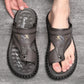 👞 50% RABATT! 🌿 Atmungsaktive Outdoor-Sandalen aus Weichem Leder in Übergrößen für Herren – Bequeme Passform, Rutschfeste Sohle & Ideal Für Lange Spaziergänge 🚶‍♂️