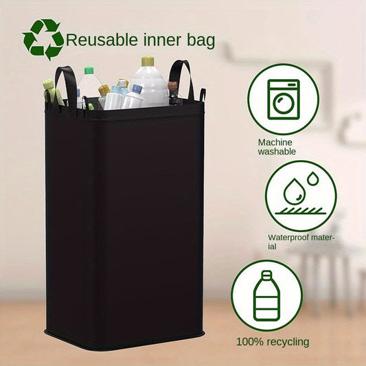 🗑️ 50% RABATT! ♻️ Faltbarer Recyclingbehälter mit Deckel für Küche & Zuhause – Platzsparend, Leicht Zu Reinigen & Perfekt Für Mülltrennung 🏠