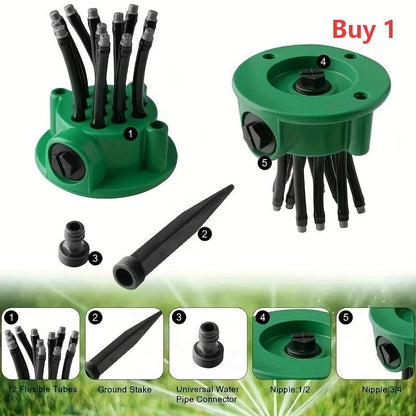 🌿 KAUFE 2, ERHALTE 1 GRATIS! 💧 Präzisions-Gartensprinkler 360° – Vollständige Abdeckung, Einfache Installation & Sanfter Sprühstrahl Für Effiziente Bewässerung 🌸