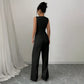 👚 50% RABATT! 💃 Damen Ärmelloses Weste & Weite Hose 2-teiliges Set – Mischgewebe, Lässiger Stil & Perfekt Für Den Alltag Oder Leichte Bürotage 🌸