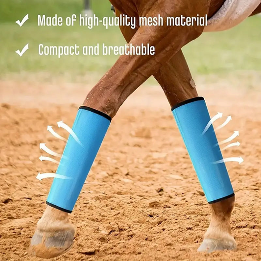 🐴 50% RABATT! 🦟 Strapazierfähige Fliegenschutz-Gamaschen für Pferde – Leichtes Mesh, Sicherer Klettverschluss & Ideal Für Weide & Ausritte Im Sommer 🌿
