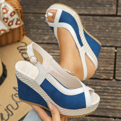 👡 50% RABATT! 🌸 Damen-Keilsandalen mit Zehensteg – Plattform, Atmungsaktiv, Rutschfeste Sohle & Perfekt Für Einen Leichten, Stilvollen Sommerlook 🌴