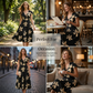 👗 60% RABATT! 🌺 Damen Freizeitkleid mit Print, V-Ausschnitt & Rüschen – Leichter Stoff & romantischer Stil – Perfekt für warme Tage, Strand oder einen feminine Look im Alltag ☀️✨