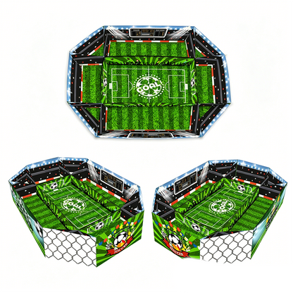 ⚽ 50% RABATT! 🍿 3-teiliges Snack-Set "Fußballstadion" – Ideale Portionsgröße, Perfekt Für Filmabende, Partys & Snacks Zwischen Durch 🏟️
