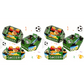 ⚽ 50% RABATT! 🍿 3-teiliges Snack-Set "Fußballstadion" – Ideale Portionsgröße, Perfekt Für Filmabende, Partys & Snacks Zwischen Durch 🏟️