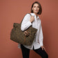 👜 50% RABATT! 🐆 Canvas-Schultertasche mit Leoprint – Lässig, Robust & Ideal Für Den Alltag, Einkäufe Oder Kurze Ausflüge 🛍️