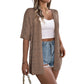 🧥 50% RABATT! 🌸 Damen Cardigan-Weste mit Kurzarm & Lochmuster – Leicht, Lässig & Perfekt Für Kühle Sommerabende Oder Frische Tage ☀️