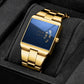 ⌚ 50% RABATT! 💼 Herren-Quarzarmbanduhr – Quadratisches Design, Edelstahl & wasserdicht – Modern & vielseitig für Alltag & Business ✨
