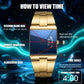 ⌚ 50% RABATT! 💼 Herren-Quarzarmbanduhr – Quadratisches Design, Edelstahl & wasserdicht – Modern & vielseitig für Alltag & Business ✨